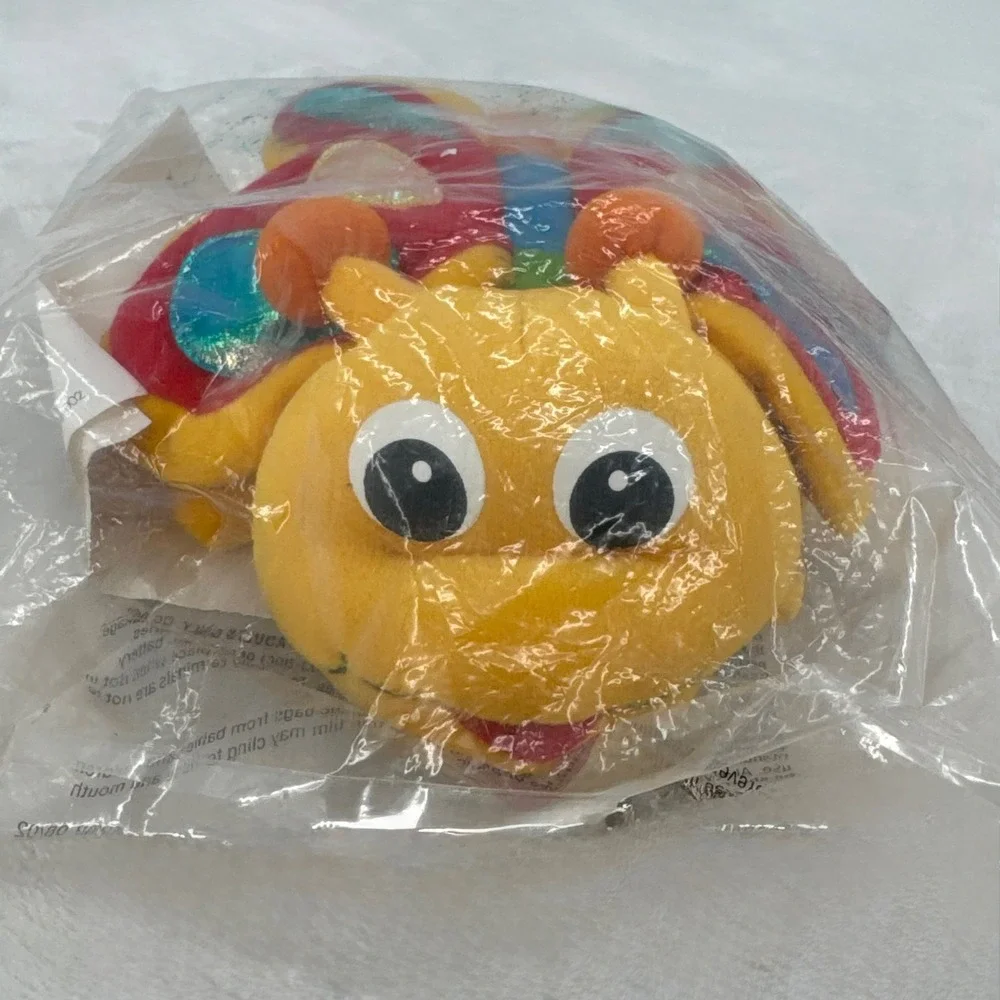 The Learning Journey Crawl Abouts Bouncing Butterfly Baby Toy Musical Plush, New